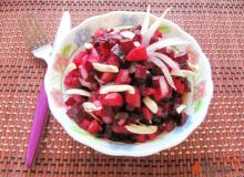 Смотреть Винегрет с сельдью и маринованным луком – Рецепт как приготовить. Салаты. Вкусные рецепты. Салаты с рыбой и морепродуктами видео Смотреть Винегрет с сельдью и маринованным луком – Рецепт как приготовить. Салаты. Вкусные рецепты. Салаты с рыбой и морепродуктами видео