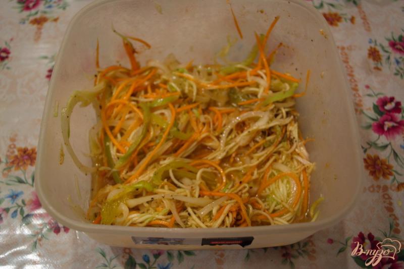 Фото приготовление рецепта: Острый салат на корейский мотив шаг №6