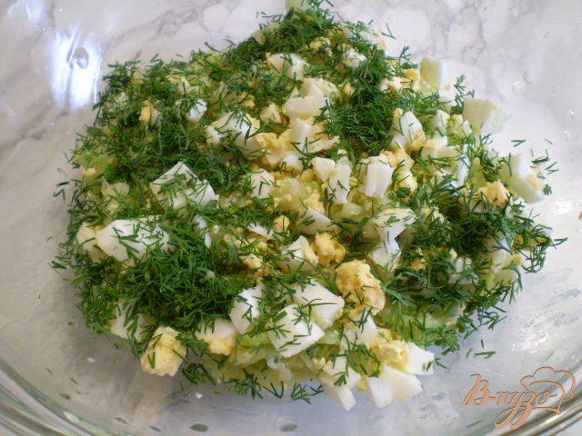 Фото приготовление рецепта: Запеканка из молодой капусты с манкой шаг №7