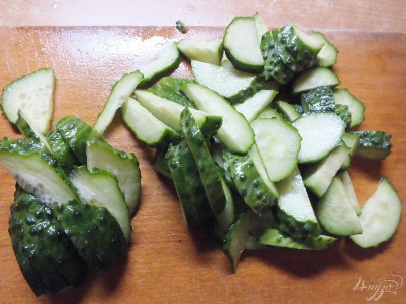 Фото приготовление рецепта: Салат из отварной телятины с огурцом шаг №1