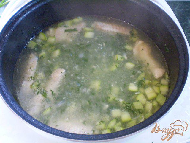 Фото приготовление рецепта: Суп с кабачком в мультиварке шаг №9