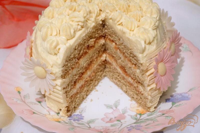 Фото приготовление рецепта: Овсяно-ржаной торт шаг №12