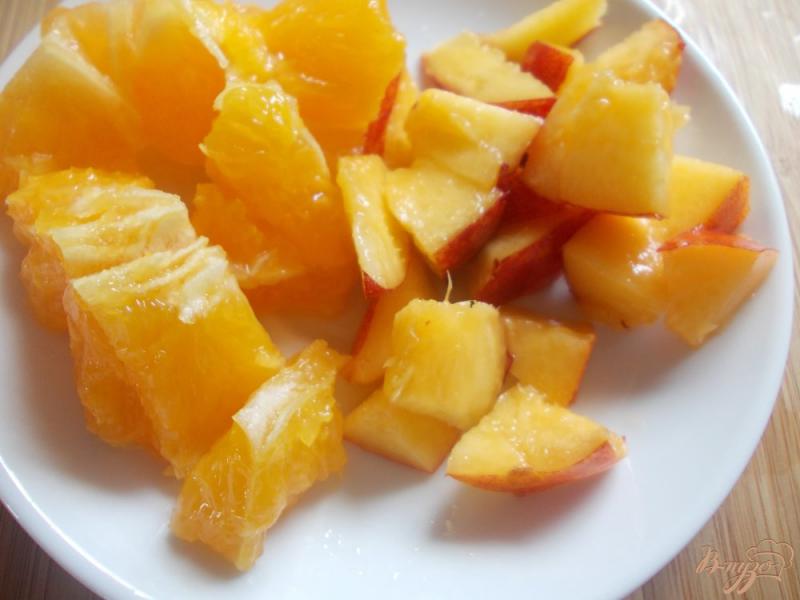 Фото приготовление рецепта: Овсянка в банке с абрикосом и апельсином шаг №4