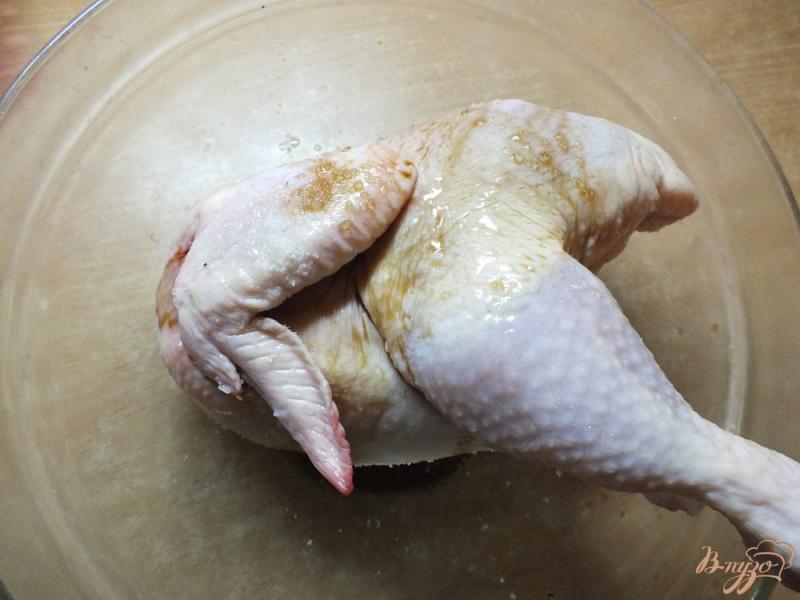 Фото приготовление рецепта: Цыпленок запеченный в рукаве в соевом маринаде шаг №1