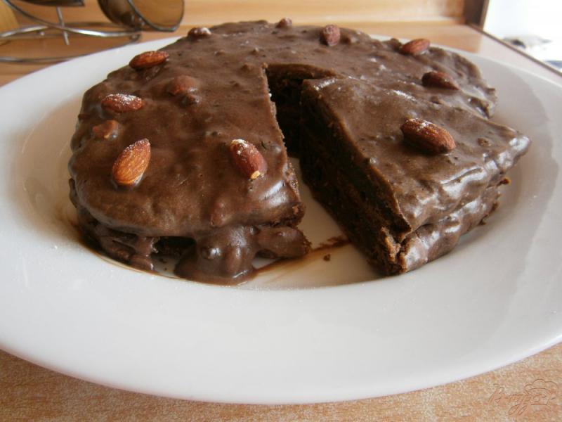 Фото приготовление рецепта: Шоколадный пирог шаг №9