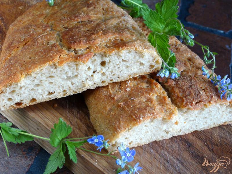 Фото приготовление рецепта: Быстрый хлеб с добавлением ржаной муки шаг №11