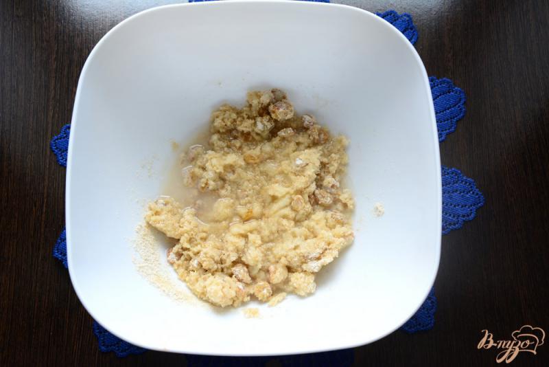 Фото приготовление рецепта: Печенье овсяное с изюмом шаг №4