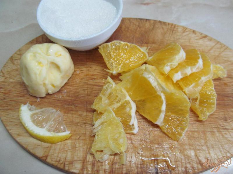Фото приготовление рецепта: Заварные блинчики на кефире с апельсиновой начинкой шаг №5