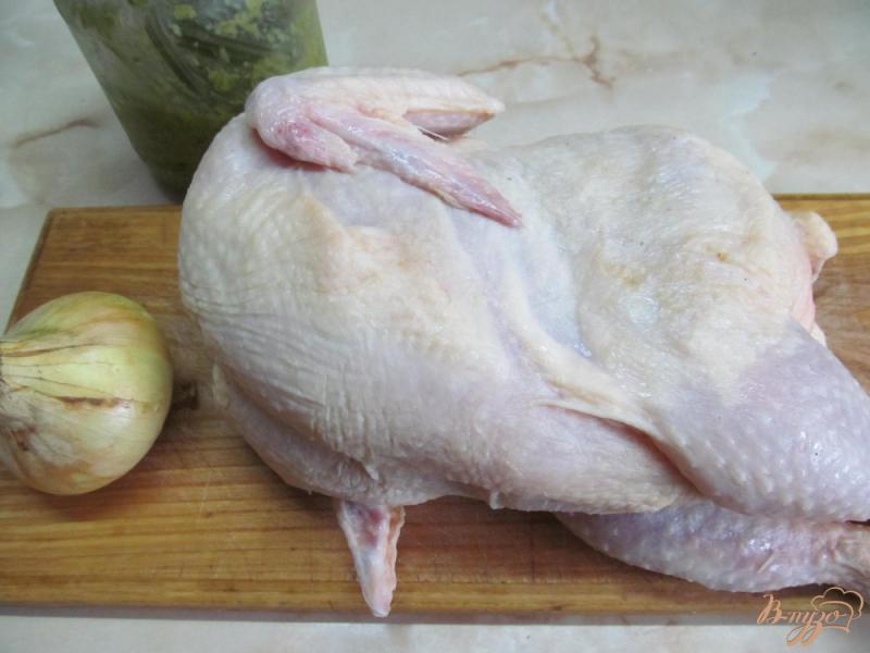 Фото приготовление рецепта: Курица тушенная в собственном соку шаг №1