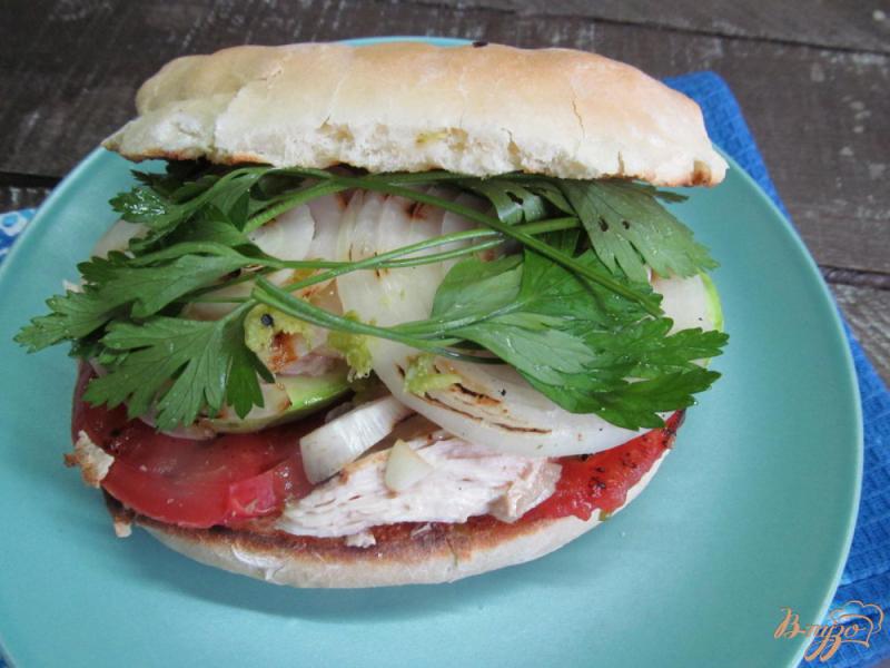 Фото приготовление рецепта: Сэндвич гриль шаг №12