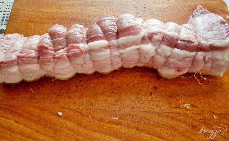 Фото приготовление рецепта: Свиной подчеревок запеченный в духовке шаг №1