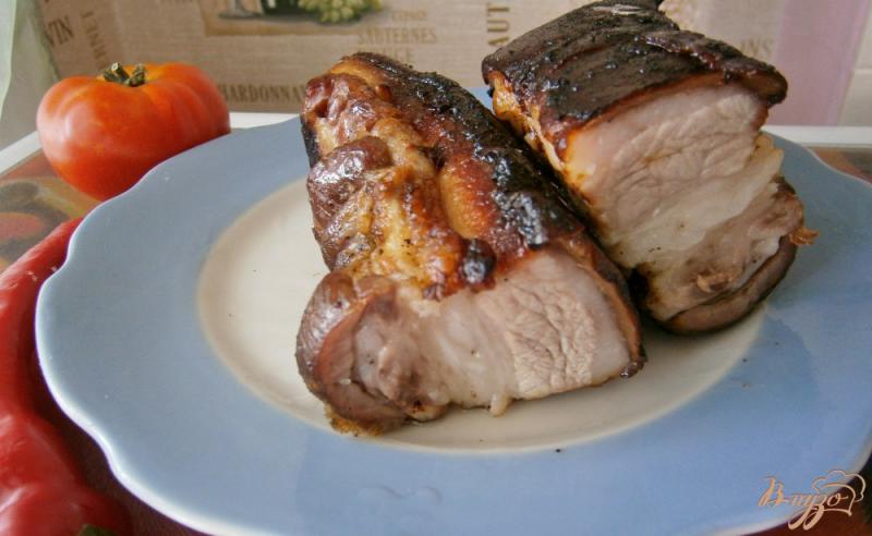 Фото приготовление рецепта: Свиной подчеревок запеченный в духовке шаг №4