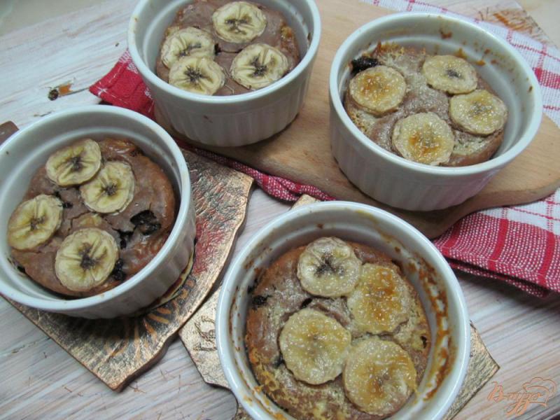 Фото приготовление рецепта: Творожно-шоколадный десерт с бананом шаг №6