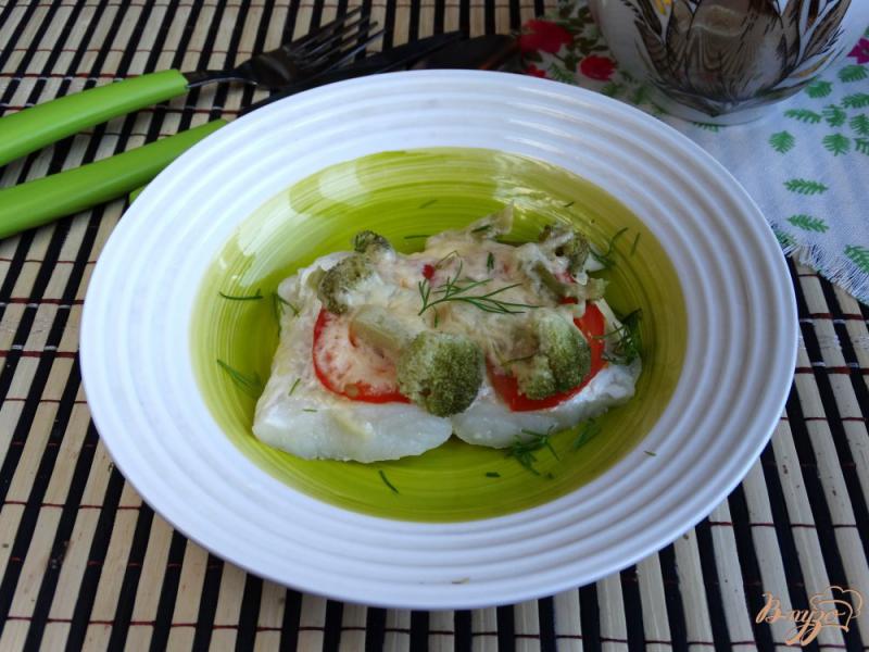 Фото приготовление рецепта: Филе пангасиуса с овощами на пару шаг №5