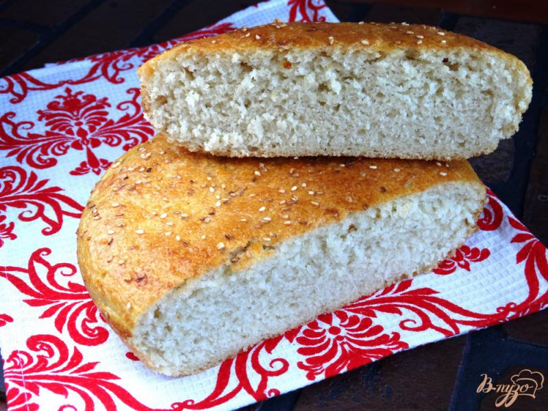 Фото приготовление рецепта: Тунисский хлеб на манке шаг №14