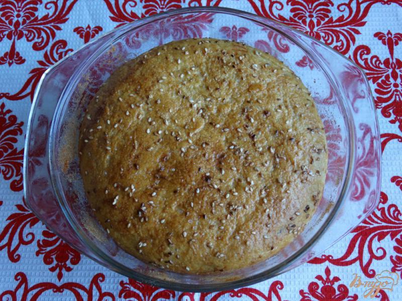 Фото приготовление рецепта: Тунисский хлеб на манке шаг №12