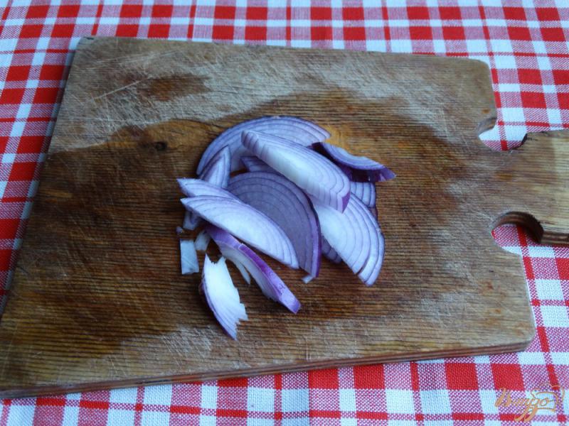 Фото приготовление рецепта: Теплый овощной салат с баклажанами и мятой шаг №6