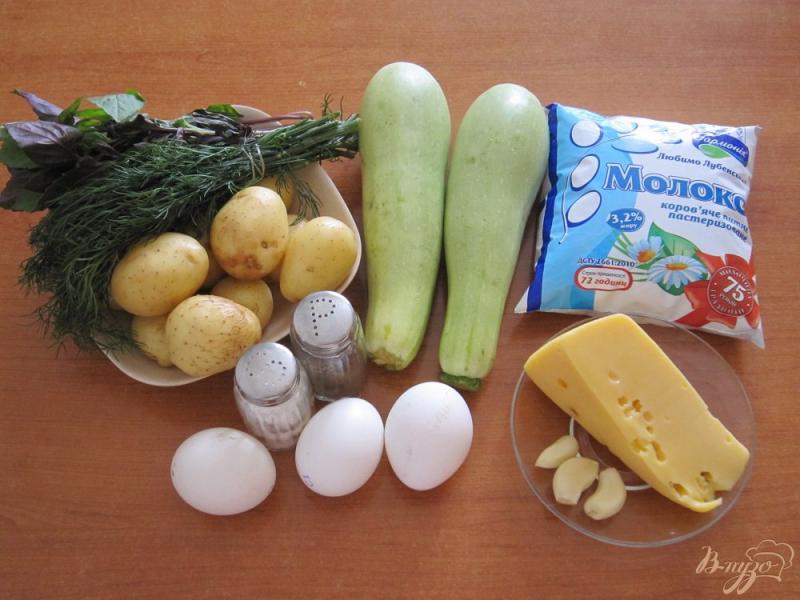 Фото приготовление рецепта: Запеканка из картофеля с кабачками шаг №1
