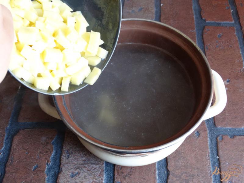 Фото приготовление рецепта: Томатный суп с ризони шаг №2