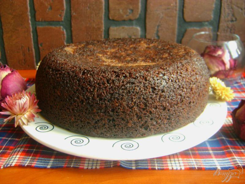 Фото приготовление рецепта: Шоколадный бисквит в мультиварке шаг №10