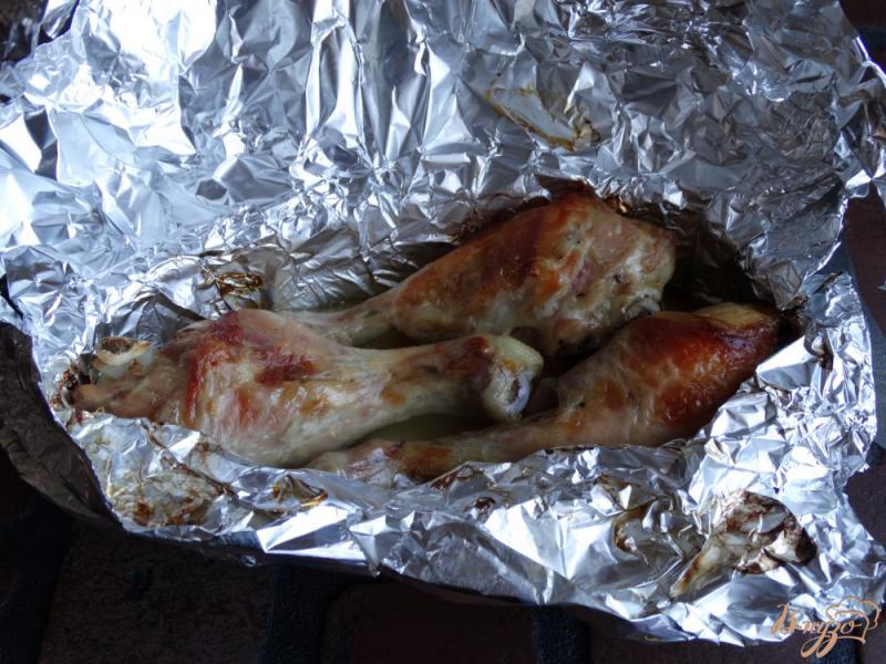 Фото приготовление рецепта: Куриные голени в грейпфрутово-мятном маринаде шаг №7