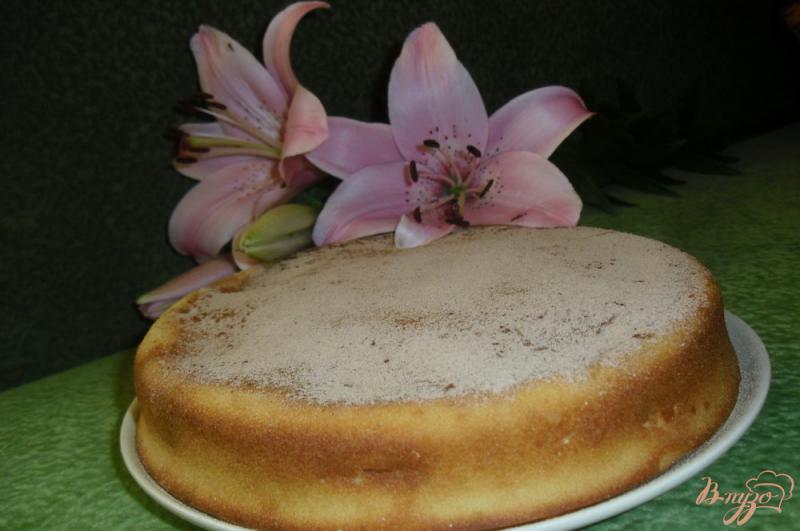 Фото приготовление рецепта: Пирог из топленого молока с творогом шаг №6