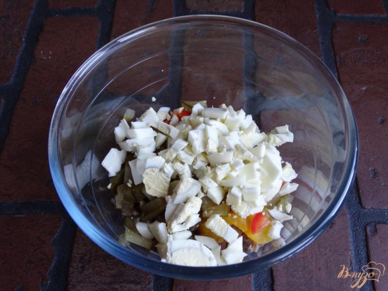 Фото приготовление рецепта: Салат с куриными желудочками шаг №6