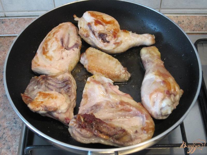 Фото приготовление рецепта: Курица с ананасами шаг №3