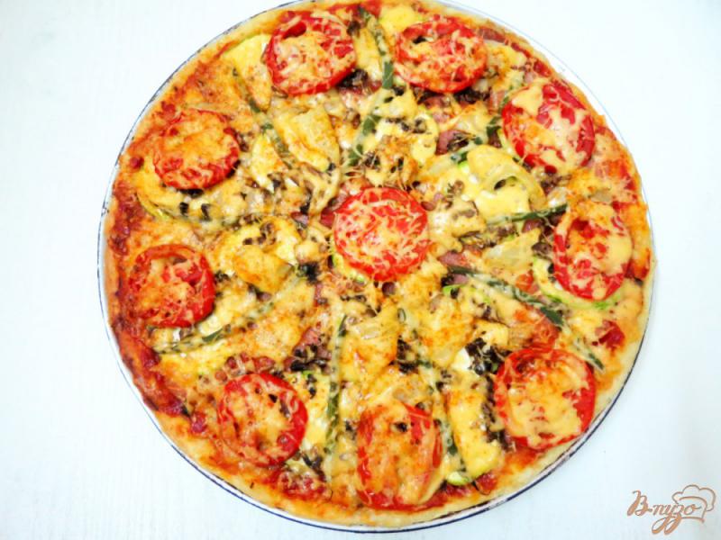 Фото приготовление рецепта: Пицца сытная шаг №15
