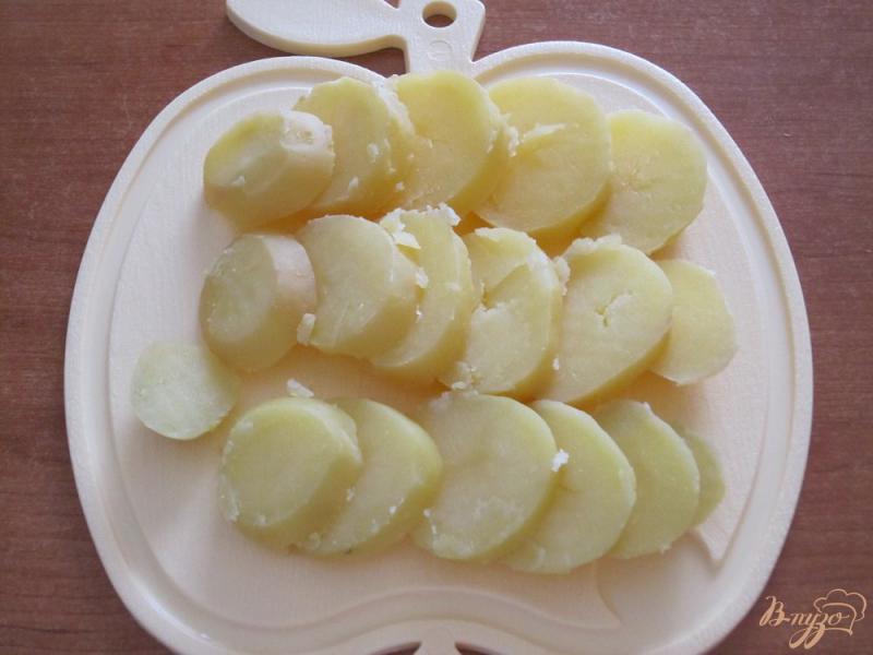 Фото приготовление рецепта: Тарталетки из картофеля с сельдью шаг №7