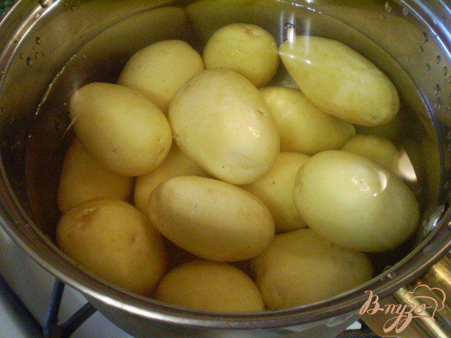 Фото приготовление рецепта: Картофельная запеканка с сыром и помидорами шаг №4