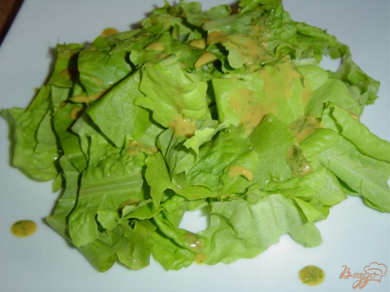 Фото приготовление рецепта: Салат с заправкой горчичной шаг №6