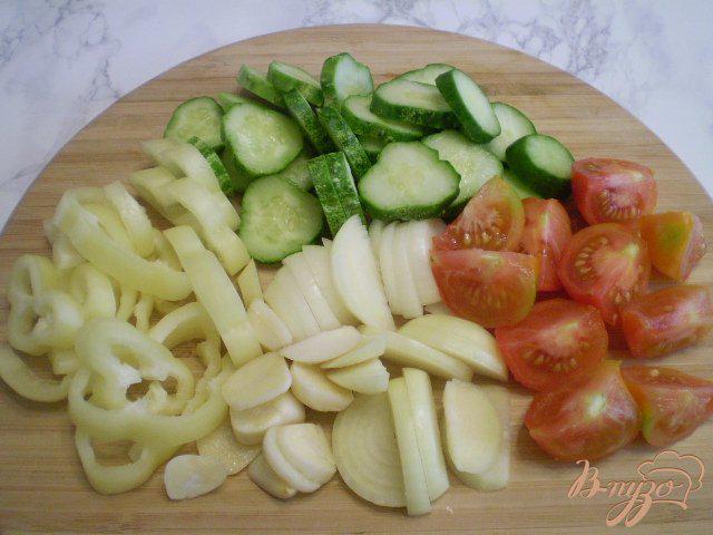 Фото приготовление рецепта: Салат на зиму шаг №3
