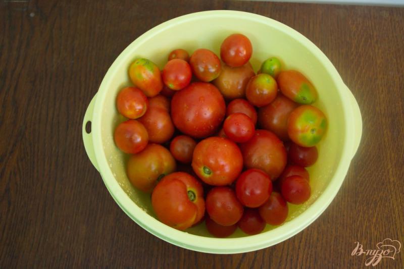 Фото приготовление рецепта: Мамины помидоры на зиму шаг №1