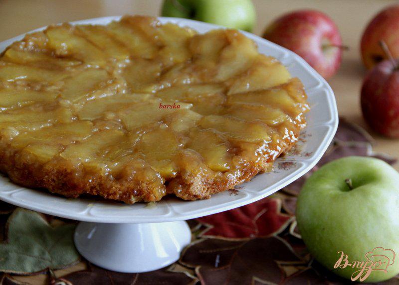 Фото приготовление рецепта: Постный яблочный пирог шаг №8