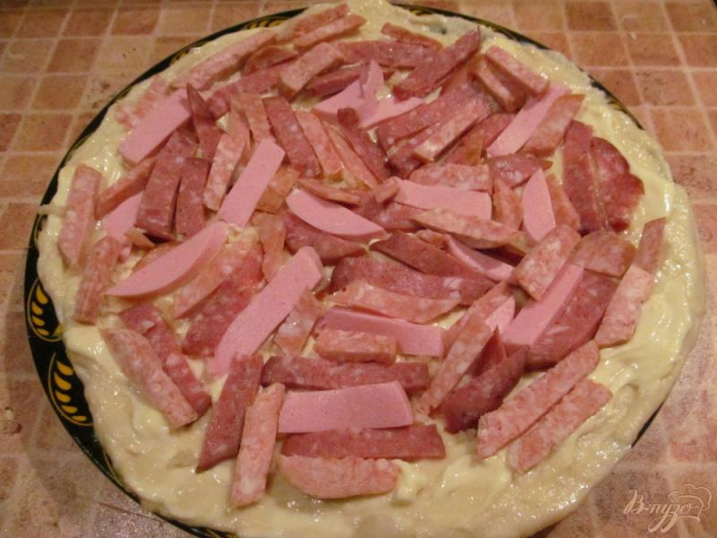 Фото приготовление рецепта: Пицца на дрожжевом тесте шаг №6