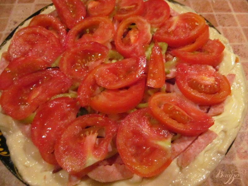 Фото приготовление рецепта: Пицца на дрожжевом тесте шаг №8