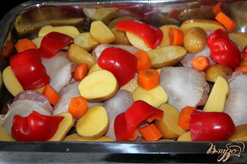 Фото приготовление рецепта: Куриные окорочка, приготовленные  по-европейски шаг №2