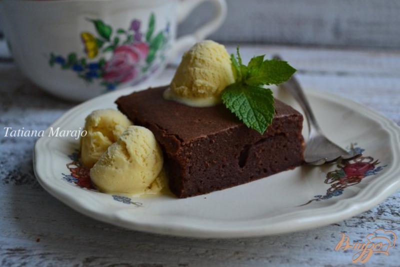 Фото приготовление рецепта: Шоколадный пирог с рикоттой шаг №8