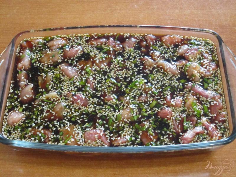 Фото приготовление рецепта: Запеченная маринованная свинина шаг №5