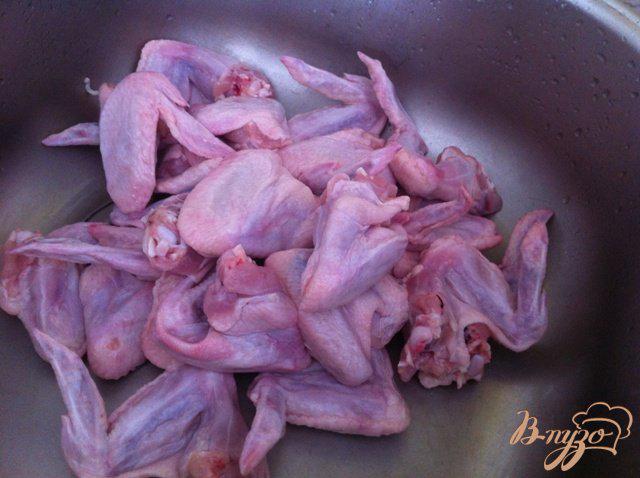 Фото приготовление рецепта: Куриные крылья гриль в маринаде из сванской соли шаг №1
