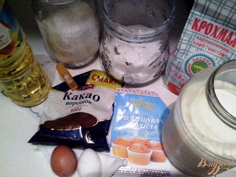Фото приготовление рецепта: Шоколадный бисквит в микроволновой печи шаг №1