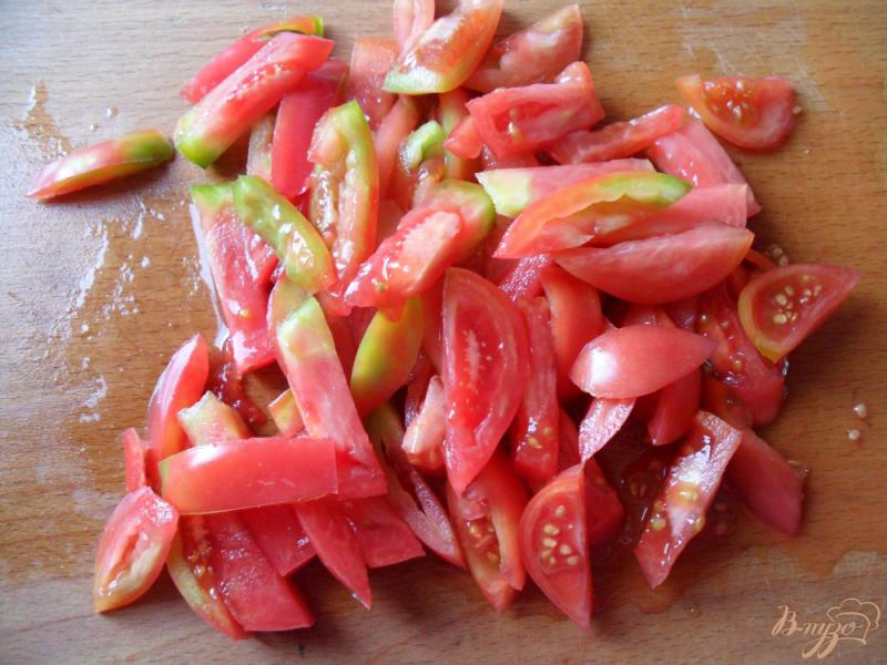 Фото приготовление рецепта: Яркий овощной салатик шаг №6