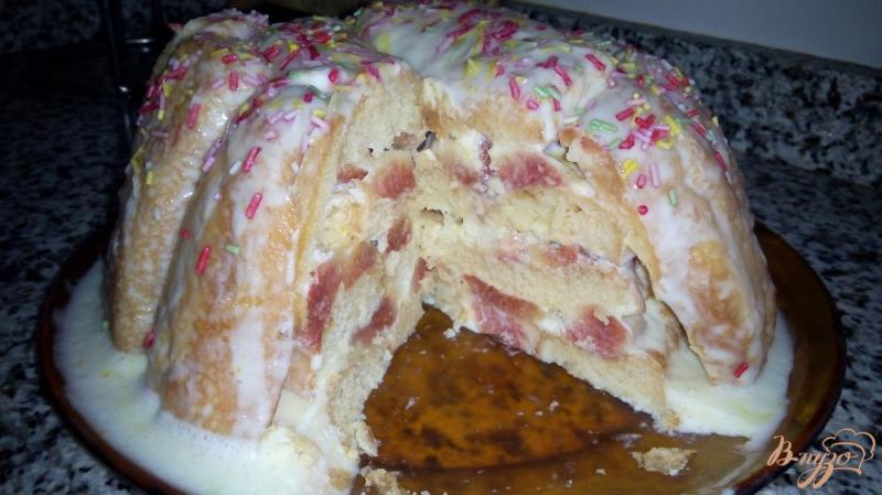Фото приготовление рецепта: Торт с инжиром шаг №9