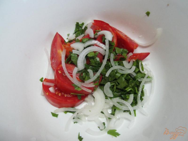 Фото приготовление рецепта: Салат из замороженной кукурузы шаг №4
