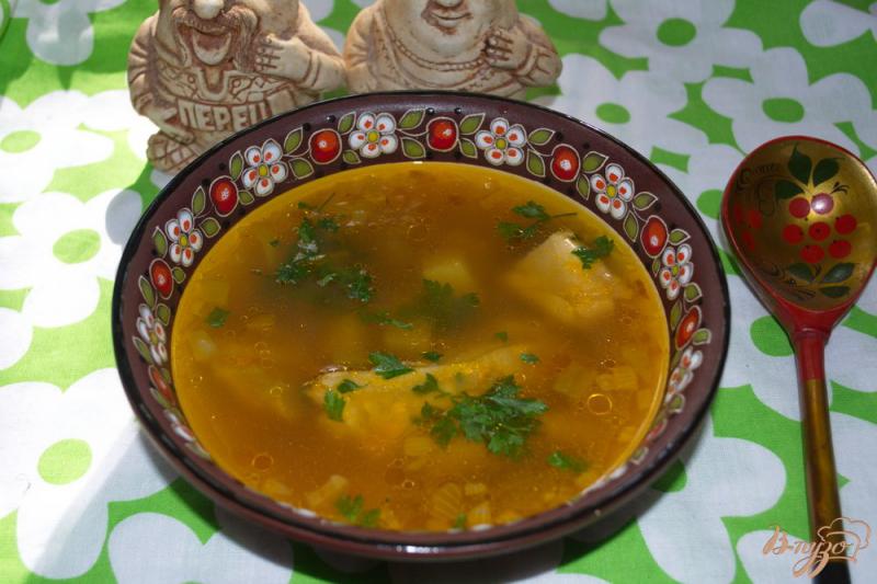Фото приготовление рецепта: Наваристый суп с курицей и паприкой шаг №6
