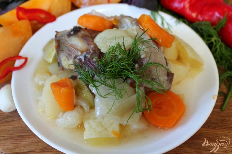 Фото приготовление рецепта: Мясо ягненка запеченое с овощами в рукаве шаг №6