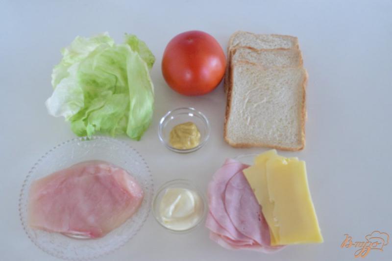 Фото приготовление рецепта: Клаб-сендвич шаг №1