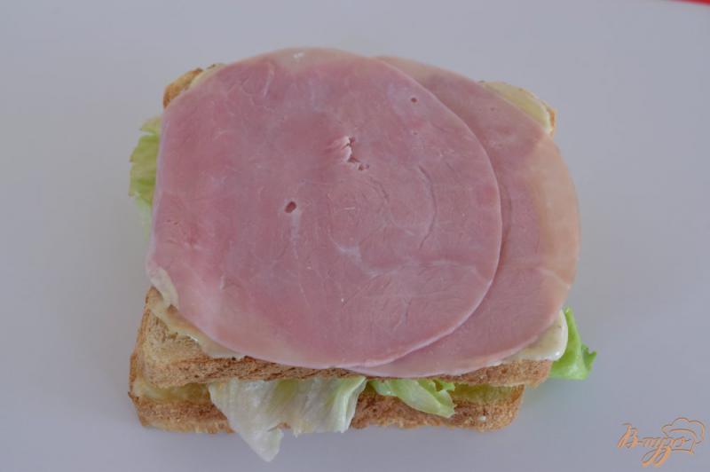 Фото приготовление рецепта: Клаб-сендвич шаг №8