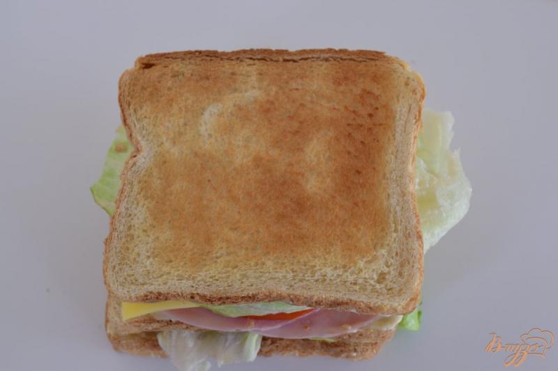 Фото приготовление рецепта: Клаб-сендвич шаг №11